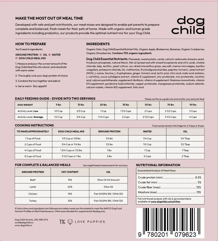 Oats & Berries Meal Mix For Dogs - Image 3
